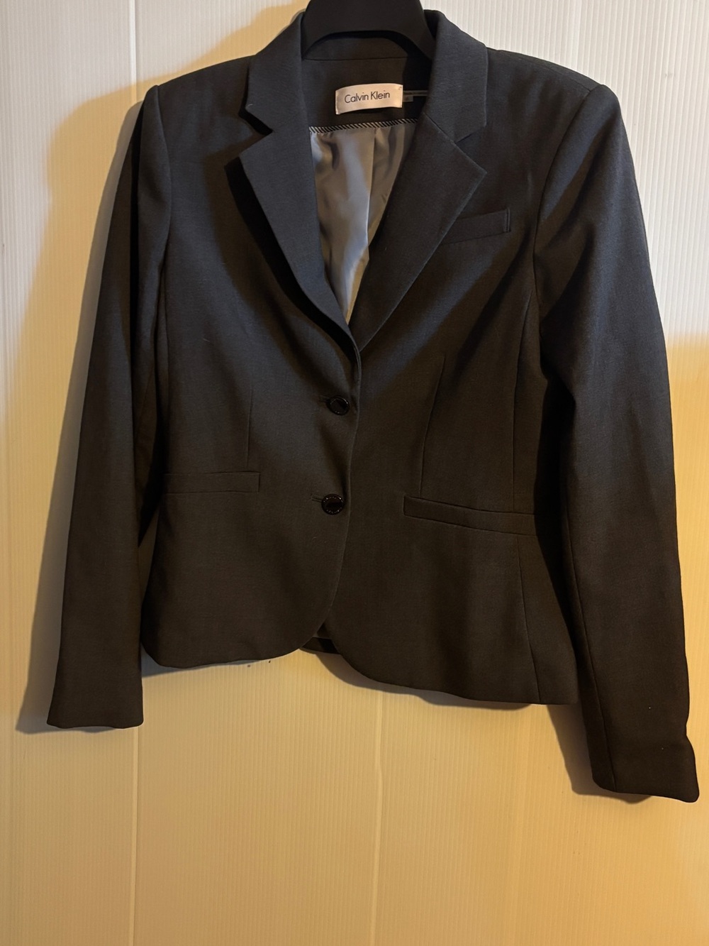 Classic Calvin Klein Womens Black Suit Blazer and Trousers size 6 - Picture 2 of 9